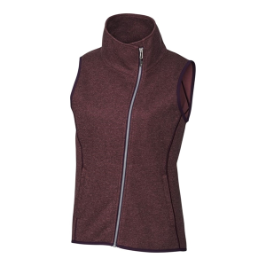 Cutter & Buck Mainsail Sweater Knit Womens Asymmetrical Vest
