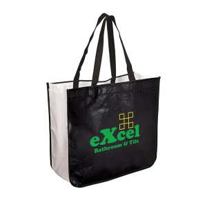 EXTRA LARGE LAMINATED SHOPPING TOTE